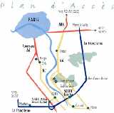 Location Map for Etiolles