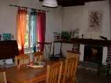 Dining Room with Chimney Insert
